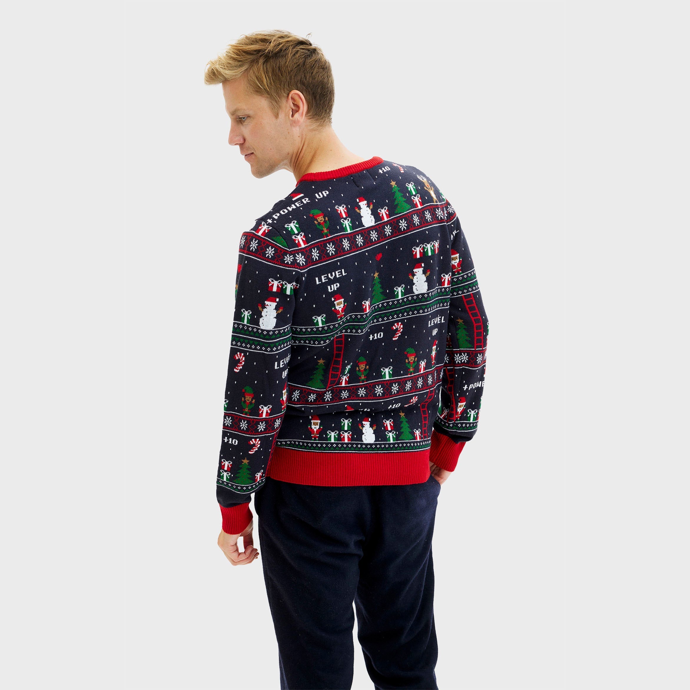 Vintage gamer Weihnachtspullover - Herren